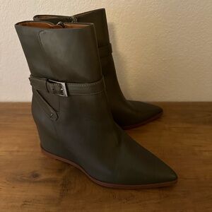 Franco Sarto Olive Heeled Boots
